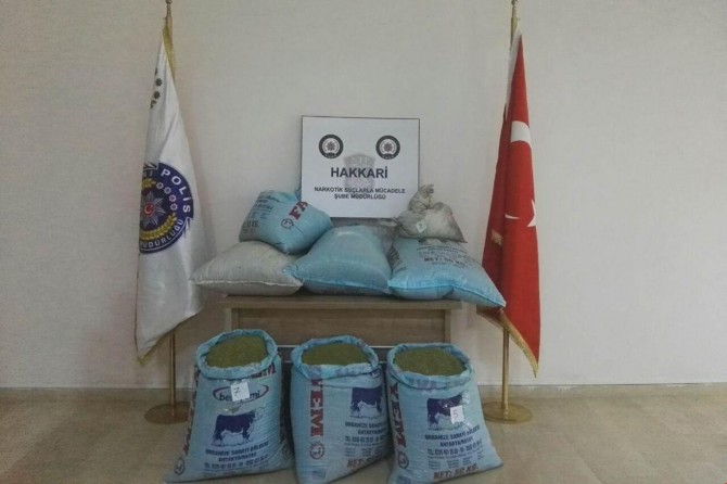 Hakkâri'de uyuşturucu ele geçirildi