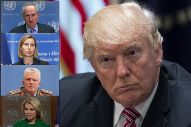 Trump: We are not taking sides!