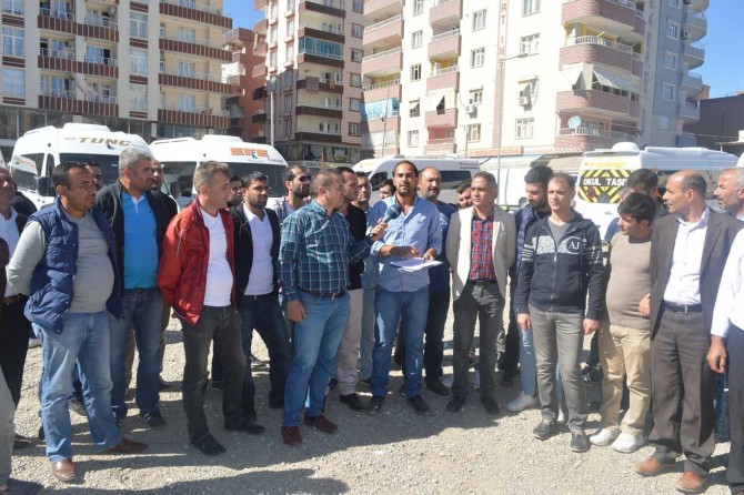 Siirt'teki okul servisçilerden açıklama