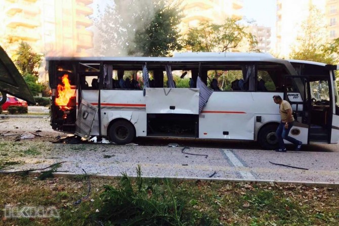 Li Mêrsînê teqîn: 12 polês birîndar bûn