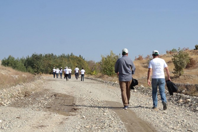 Malabadi Tabiat Parkı'nda doğa yürüyüşü yapıldı
