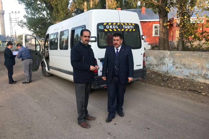 Ağrı’da okul servislerine denetim
