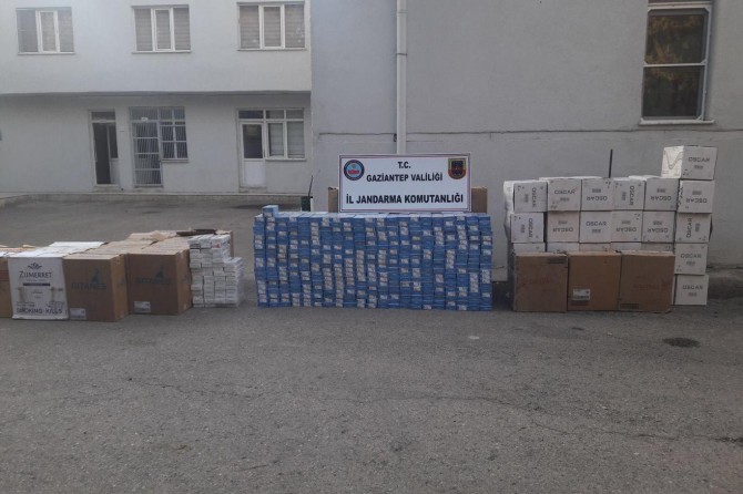Gaziantep’te kaçak sigara ve ilaç ele geçirildi