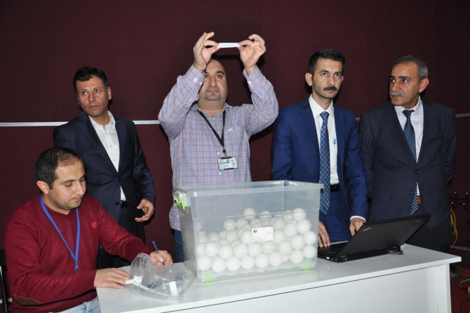 Güvenlik görevlilerinin alımı için kura çekildi