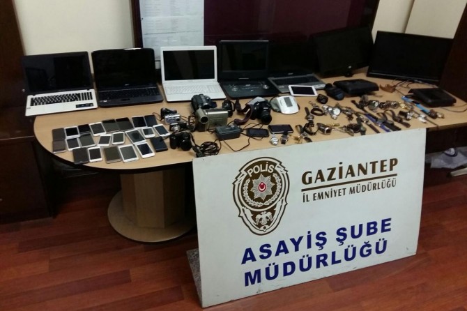Gaziantep'te hırsızlık olaylarına 15 tutuklama