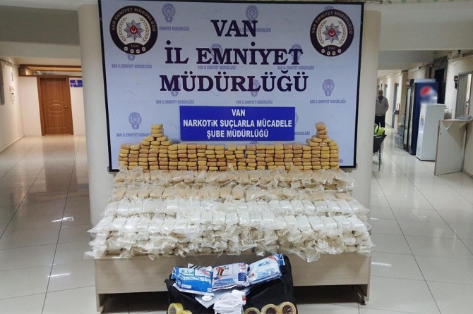 Van’da 255 kilo eroin ele geçirildi