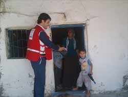 Kızılay'dan Giyim Yardımı