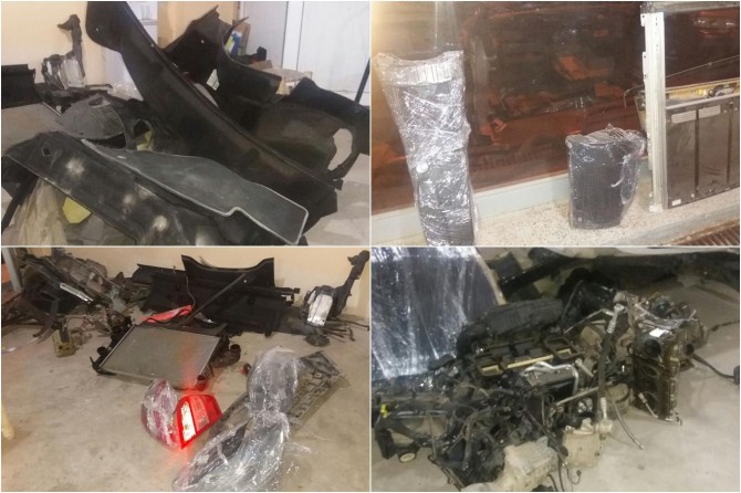 Çalınan otomobil parçalanmış halde bulundu