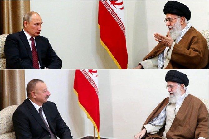 Putin ve Aliyev Hamaney ile görüştü