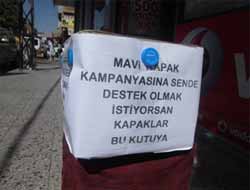 Mavi Kapak için Esnaftan Destek