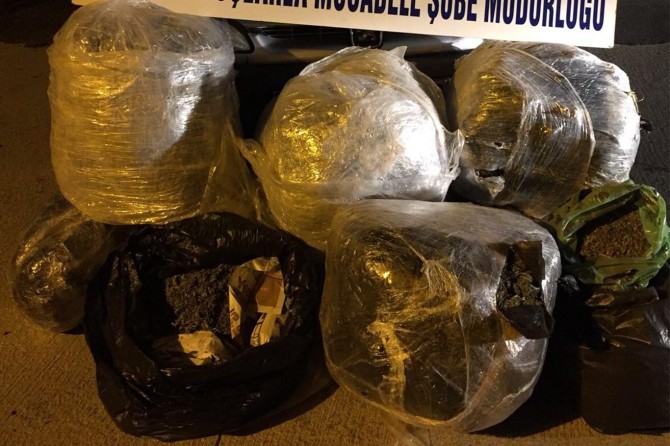 Batman’da 75 kilo esrar ele geçirildi