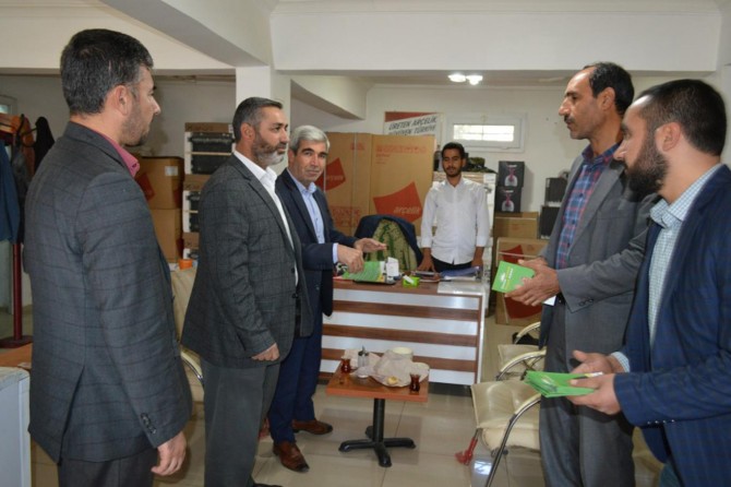 HÜDA PAR heyeti Hilvanlı esnafın sorunlarını dinledi