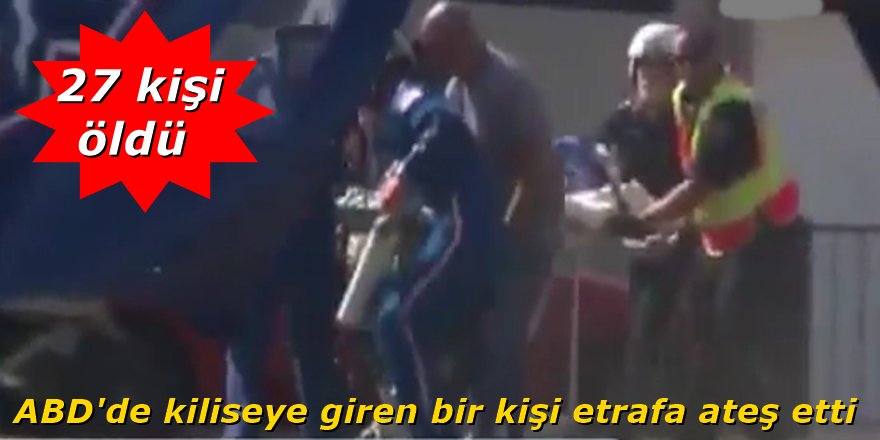 ABD'de kiliseye giren bir kişi etrafa ateş etti