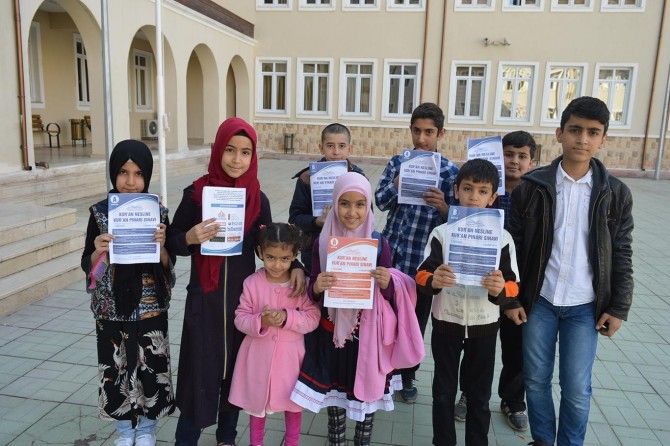 Siirt'te meal sınavına çocuklardan büyük ilgi