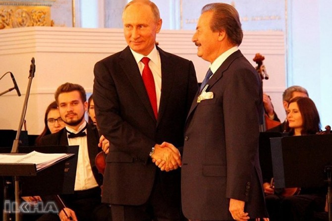 Russian order of friendship from Putin to Cavit Çağlar