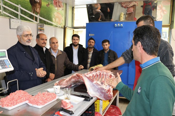 HÜDA PAR Bingöl İl Teşkilatından kasap esnafına ziyaret