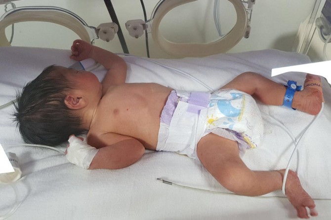 Terk edilmiş halde bir bebek bulundu