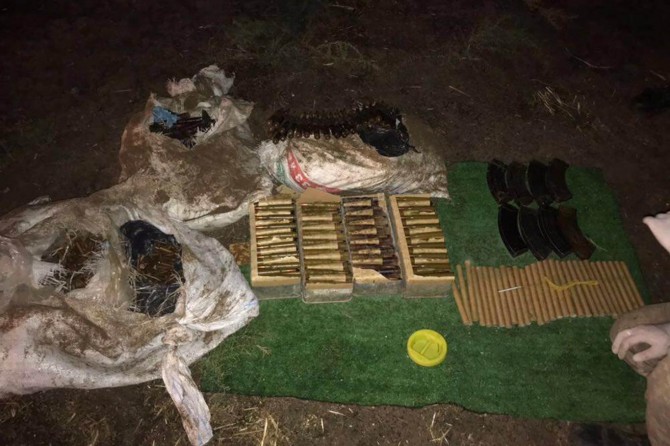 Şırnak Silopi'de mühimmat ele geçirildi