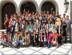 Filistinli Esir Çocuklar, Tunus Cumhurbaşkanı İle Görüştü