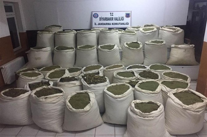 Diyarbakır'da 7 ton esrar ele geçirildi