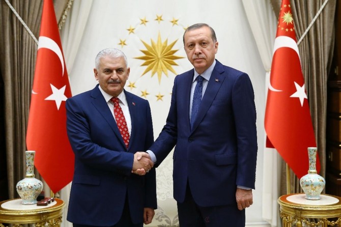 Cumhurbaşkanı Erdoğan, Başbakan Yıldırım'ı kabul etti