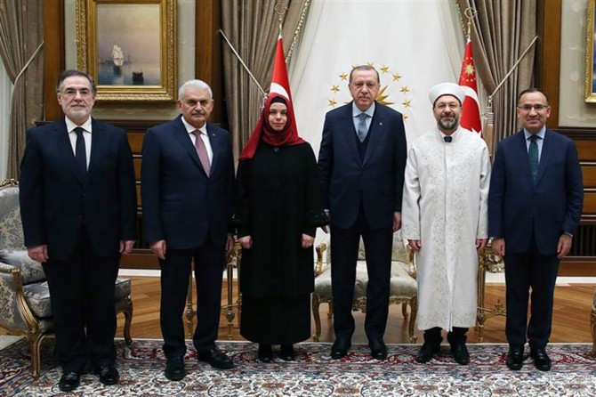 Cumhurbaşkanı Erdoğan Diyanet İşleri Başkanı Erbaş'ı kabul etti