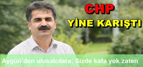 Aygün'den ulusalcılara: Sizde kafa yok zaten