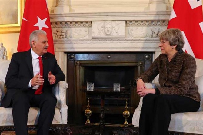 Prime Minister Yıldırım meets with May