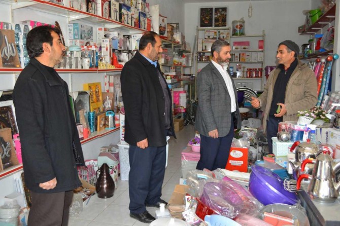 HÜDA PAR'dan Hilvan esnafına ziyaret