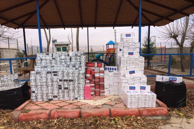 Batman'da gümrük kaçağı sigara ele geçirildi