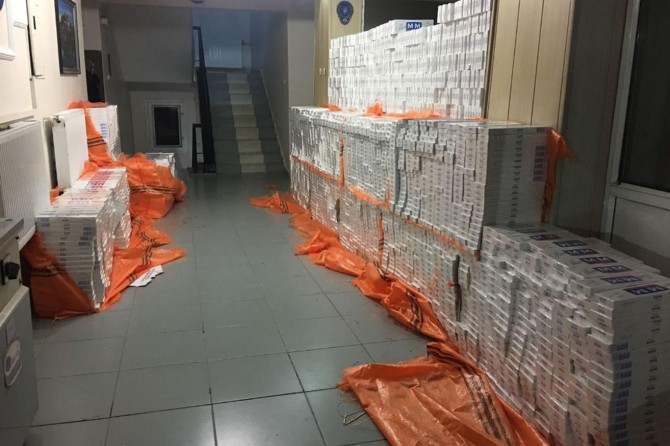 Van’da kaçak sigara ele geçirildi