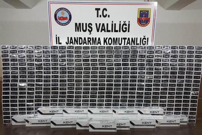 Muş’ta gümrük kaçağı sigara ele geçirildi