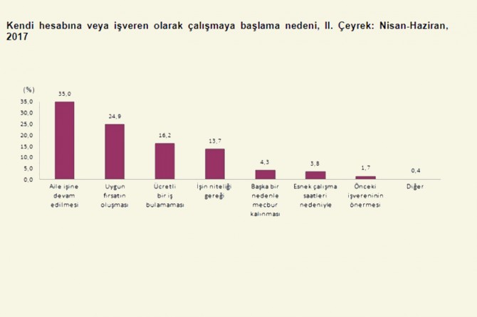 Kendi hesabına ve işverenler istatistikleri açıklandı