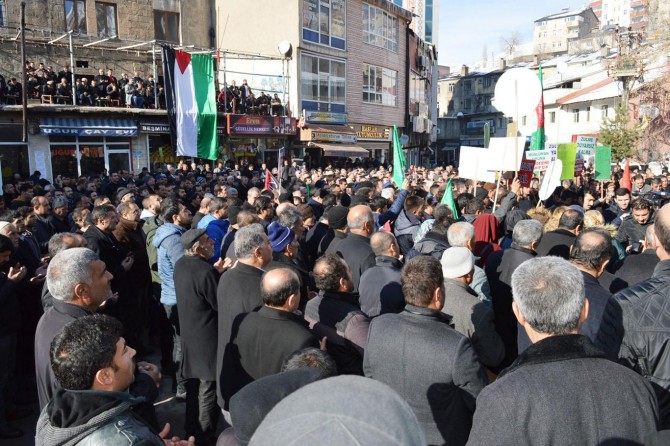 Bitlisliler Kudüs için meydanlara indi