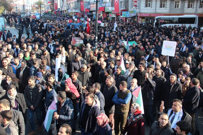 Van’da halk Kudüs" için yürüdü