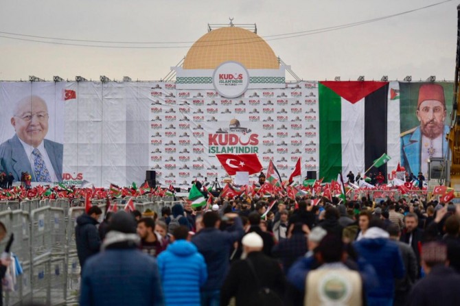 "Kudüs İslam'ındır" mitingi başladı