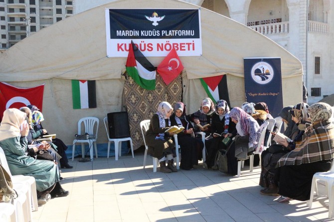 Mardin’de "Kudüs" nöbeti başladı