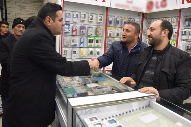 İpekyolu Kaymakamı'ndan esnaf ziyareti