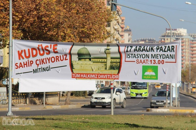 Mîtînga “Em li Qudsê xwedî derdikevin” li Diyarbekirê îro tê tertîpkirin