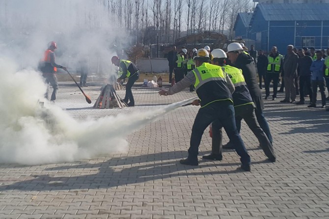 VEDAŞ’ta yangın tatbikatı