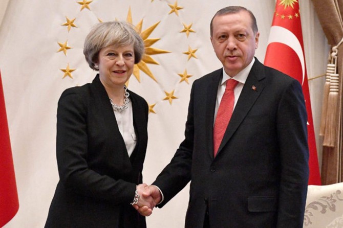 Cumhurbaşkanı Erdoğan, May ile Kudüs'ü görüştü