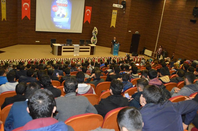 Siirt’te “Bitmeyen meselemiz Kudüs” paneli düzenlendi