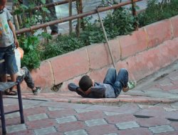 İşte Şırnaklı Çocukların Kaydırağı