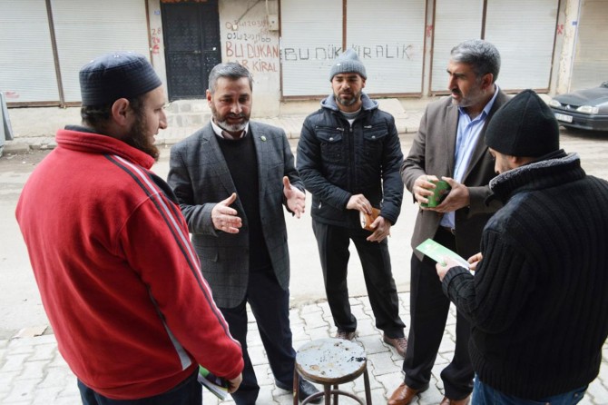 HÜDA PAR Hilvan İlçe Başkanlığından esnaf ziyareti