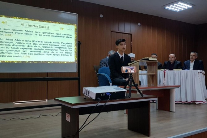 İmam Hatip Liseleri arasında Kur'an'ı güzel okuma yarışması