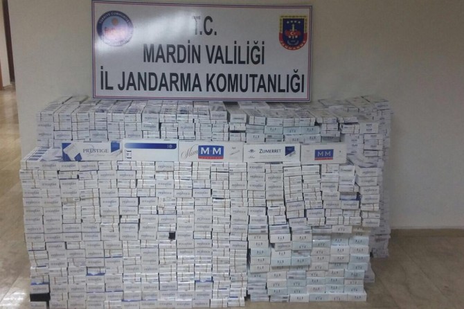 Mardin’de kaçak sigara operasyonu: 2 gözaltı