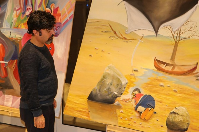 Aylan Kurdi's painting attracted great interest