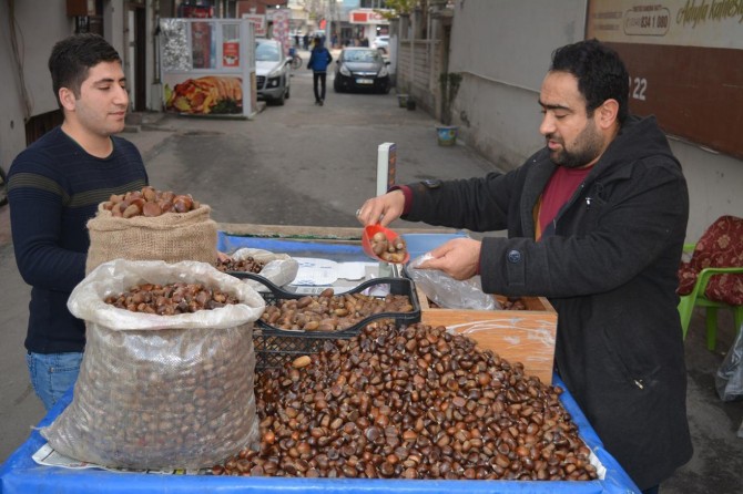 Batman'da kestane ve palamut kebabına rağbet
