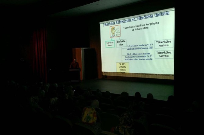 Sağlık seminerlerinin bu haftaki konusu tüberkülozdu.