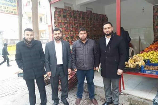 HÜDA PAR Akçakale ilçe Başkanlığından esnaf ziyareti